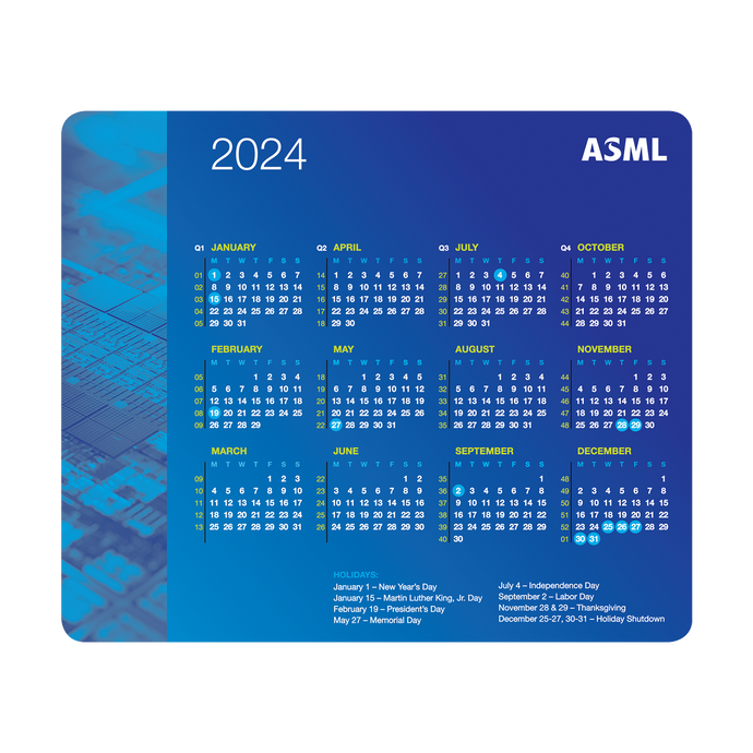 2024 Calendar Mousepad