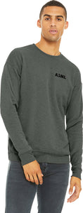 Unisex Bella+Canvas Fleece Drop Shoulder Sweatshirt (Black Logo)