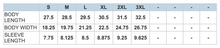 Load image into Gallery viewer, Size Chart