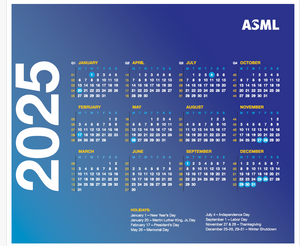 2025 Calendar Mousepad