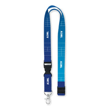 Load image into Gallery viewer, Blue lanyard with &#39;ASML&#39; branding on a white background