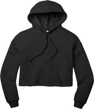 Load image into Gallery viewer, Women&#39;s Cropped Hoodie (Black Logo)